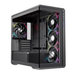 Vỏ máy tính EINAREX ZM800 RGB Black (Mid Tower/ M-ATX/ Đen)