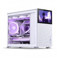 Vỏ máy tính JONSBO D31 MESH SC White (Mini Tower/ Trắng/màn hình phụ 8'')