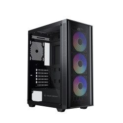 Vỏ máy tính KENOO ESPORT AFT240 - 3F - Màu Đen (Mid Tower/ ATX/ Đen)
