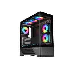Vỏ máy tính KENOO ESPORT AKC300 - Màu Đen (Mid Tower/ ATX/ Đen)