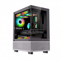 Vỏ máy tính MIK Aether Black (Mini Tower/ M-ATX/ Đen)