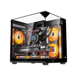 Vỏ máy tính MIK G3 PRISM GLASS M BLACK (Mini Tower/ M-ATX/ Đen)