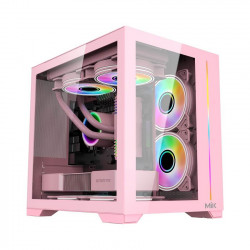 Vỏ máy tính MIK LV12 MINI ELITE - Pink (Mini Tower/ M-ATX/ Hồng)
