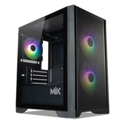 Vỏ máy tính MIK MORAX 3FA BLACK ( MATX, 3 Fan ARGB, Màu Đen)